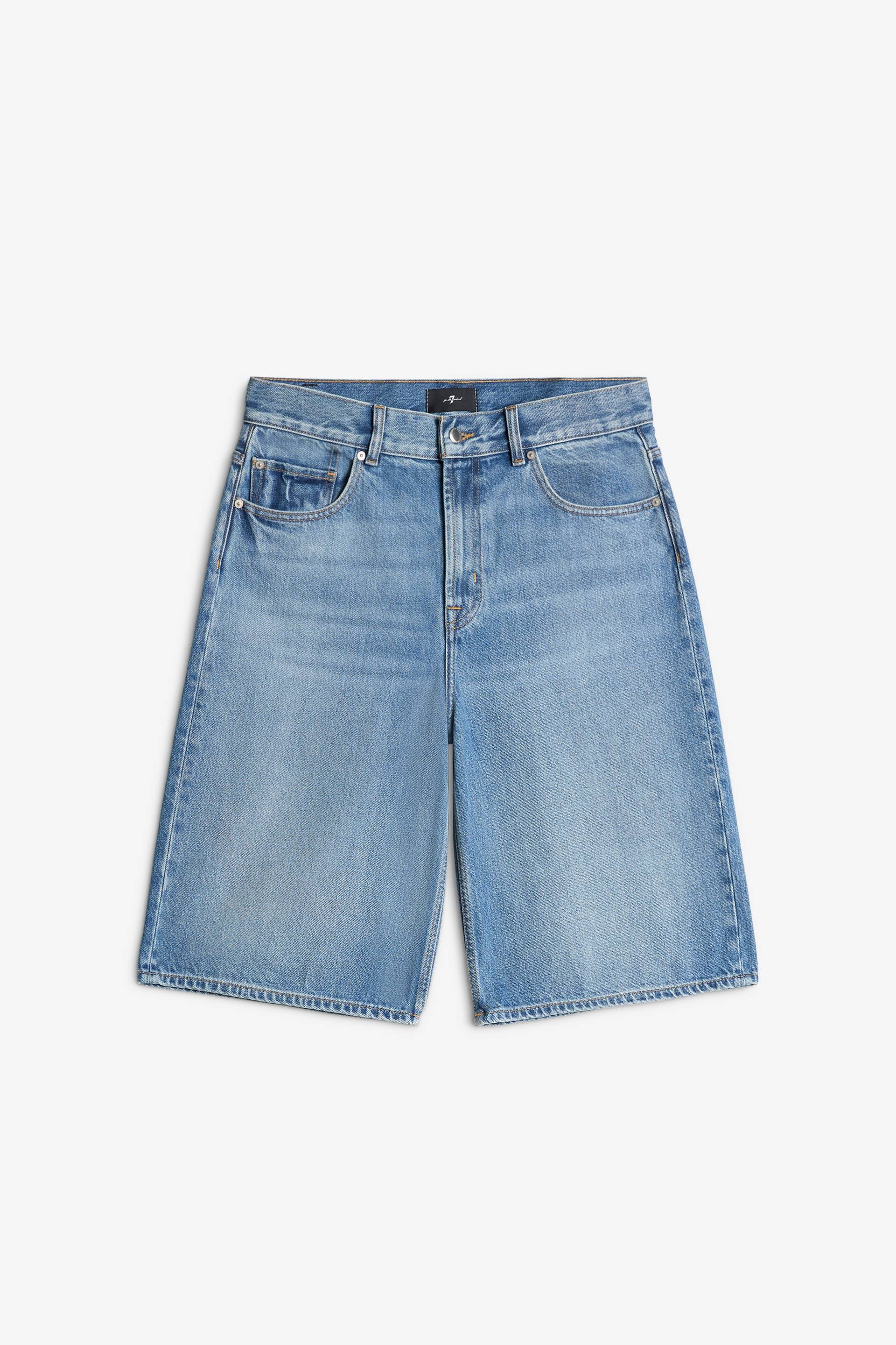 7 For All Mankind - Wide Leg Shorts Mason - Shorts - light blue
 