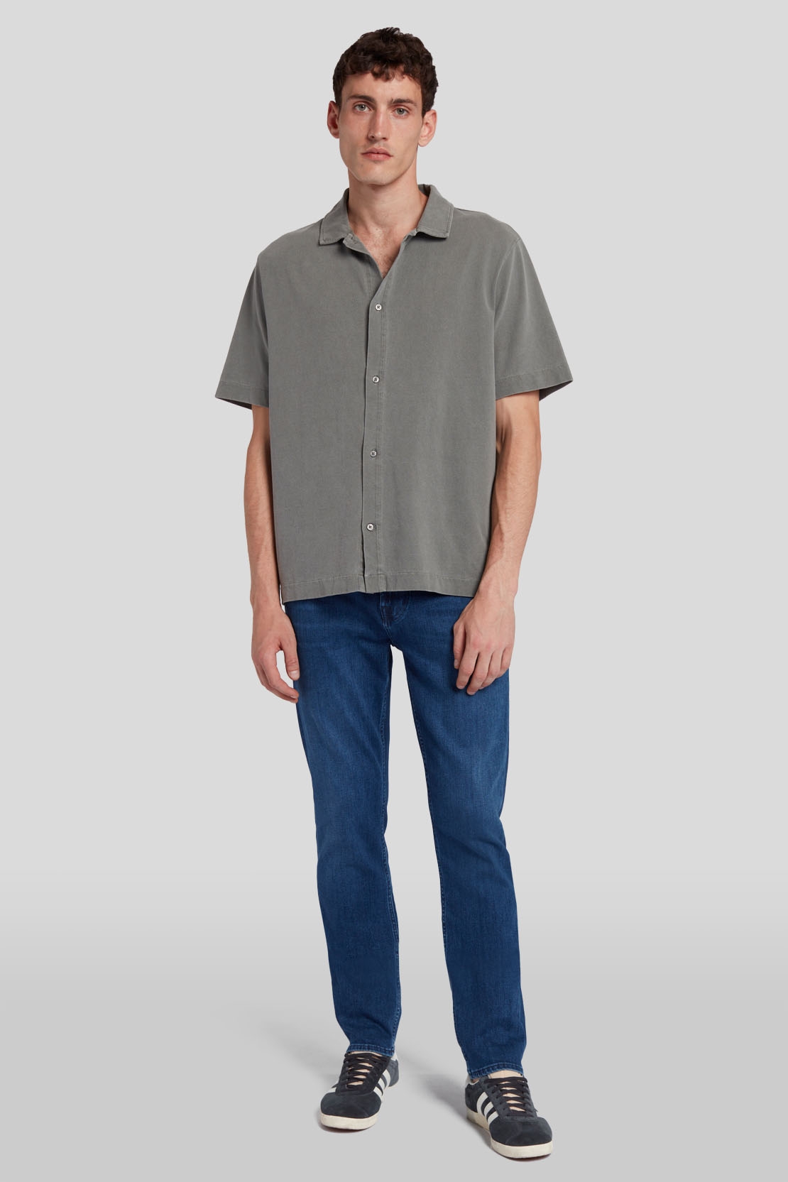 7 For All Mankind - Slimmy Luxe Performance Ocean Blue - Slim Jeans - mid blue
 
