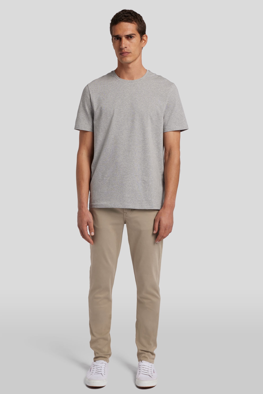 7 For All Mankind - Slimmy Tapered Luxe Performance Plus Color Shadow Grey - Slim Jeans - grey
 