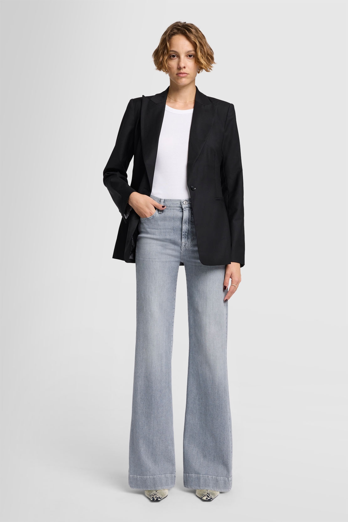7 For All Mankind - Modern Dojo Closing Act - Flared Jeans - grey
 