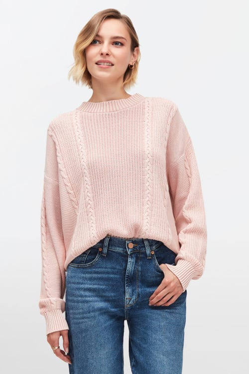  CABLE KNIT COTTON PEONY 